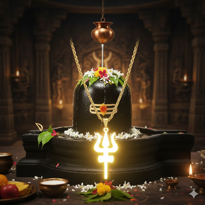 Trishul With Damru Pendant