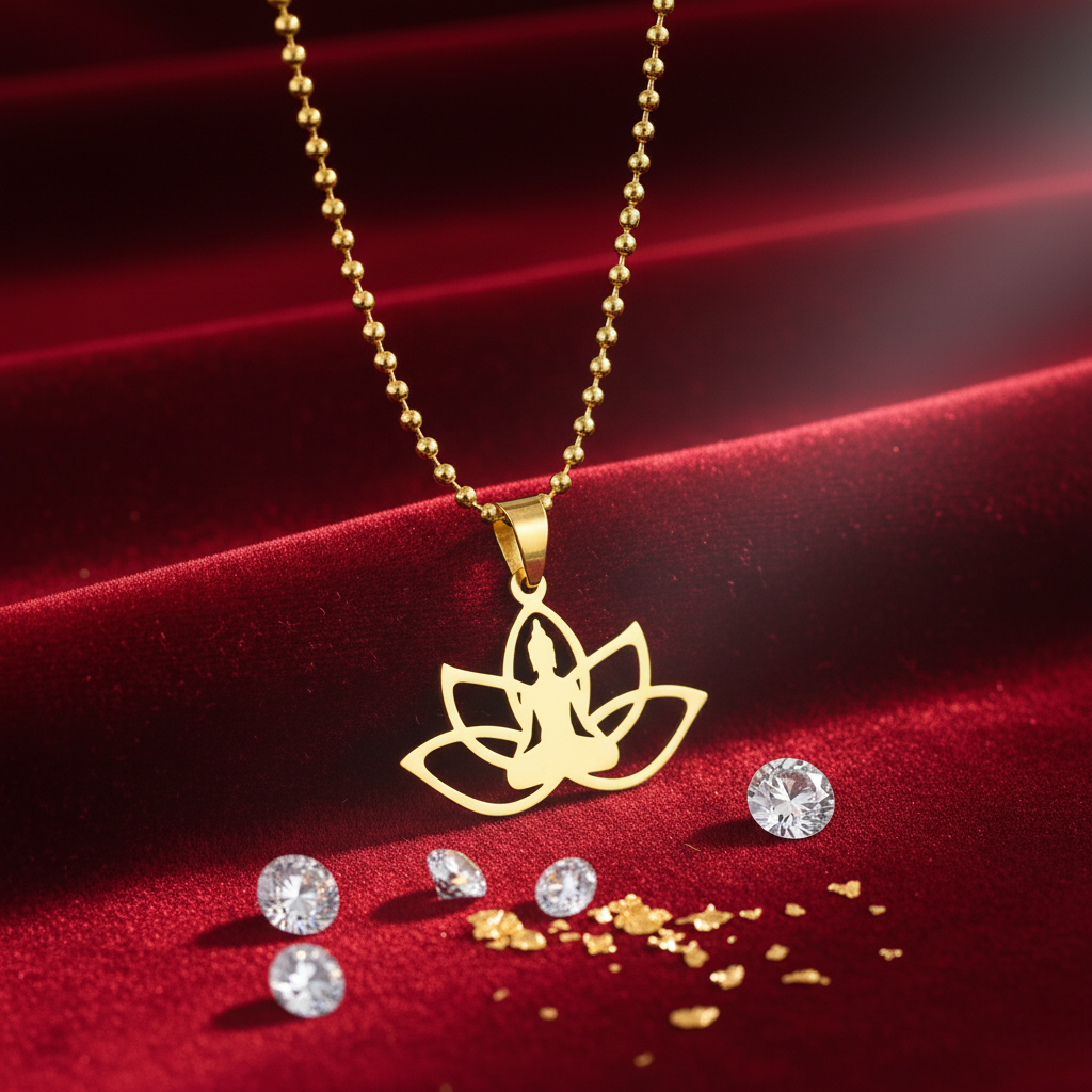 Gold Buddha Pendant