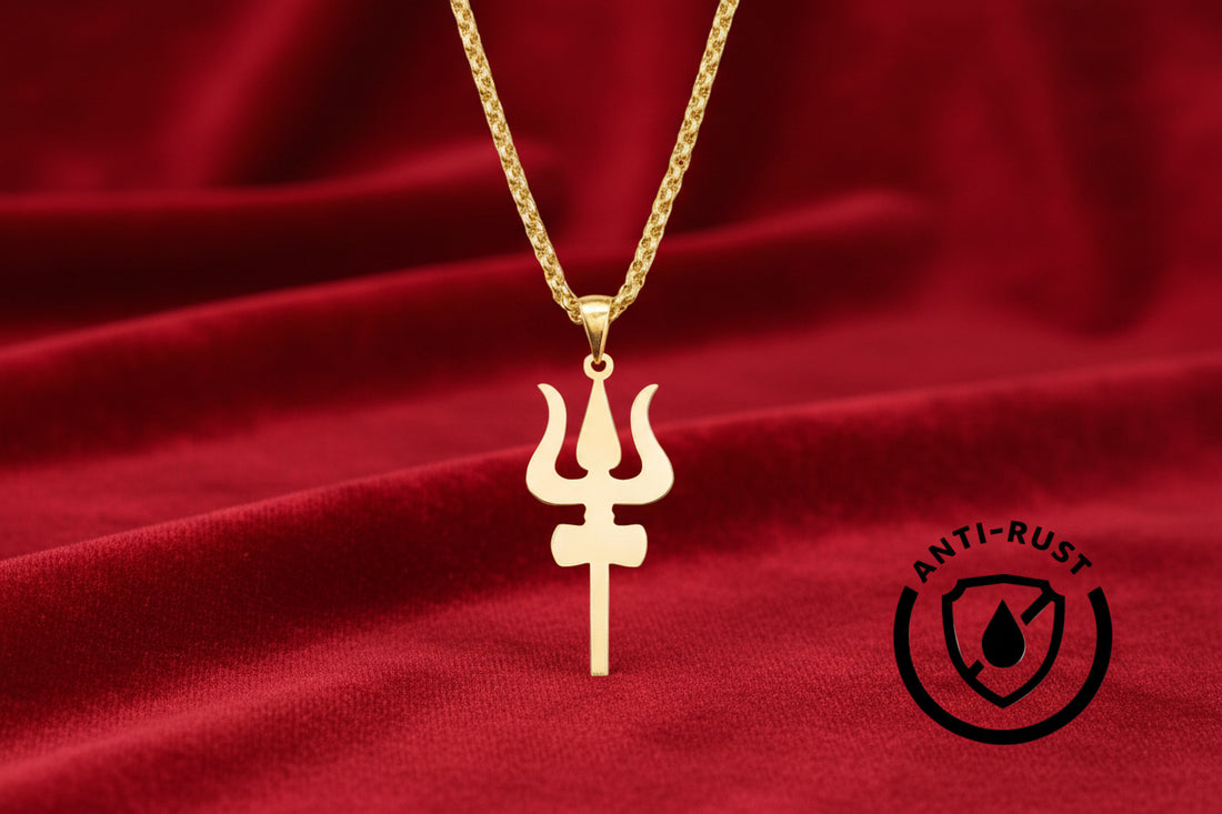 Trishul With Damru Pendant