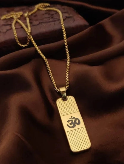 Shree Ram Naam Gold Plated Pendant Necklace